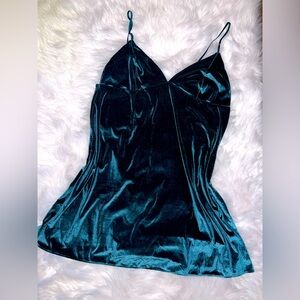Victoria’s Secret Teal Velvet chemise